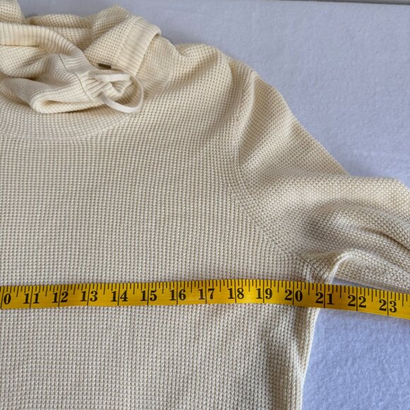 LAUREN RALPH LAUREN Cowl Neck Waffle Knit Long Sleeve Top - Picture 9 of 10